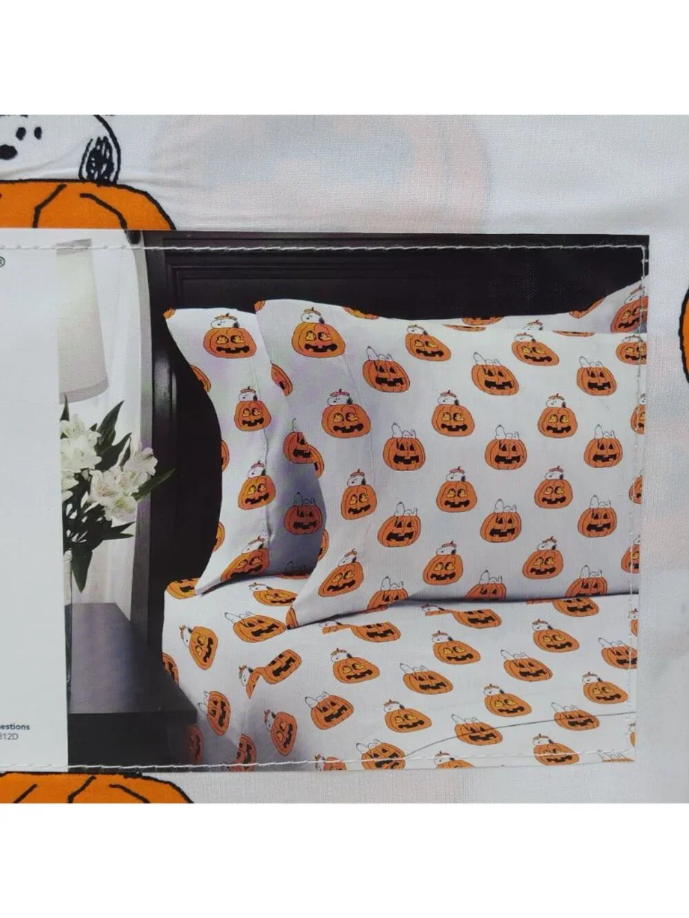Peanuts Full Sheet Set With Snoopy Pumpkins Halloween Design Fall